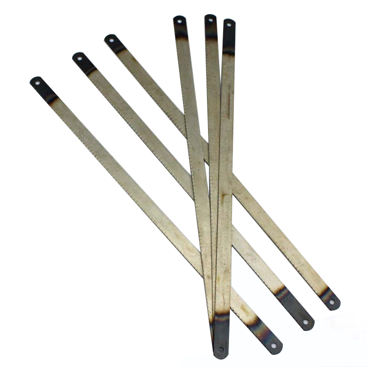 产品全称:钢锯条 产品材质:高速钢 产品适用:适用于12寸钢锯架安装