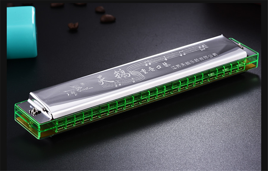 天鹅(swan) 天鹅swan24孔重音复音c调单音口琴学生成人初学练习入门