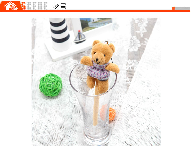 
                                        【11.12全场跨店铺3件7折】棉纺时代 创意文具 卡通笔 毛绒笔 圆珠笔 可爱铅笔 卡通笔 2只装 随机发货                