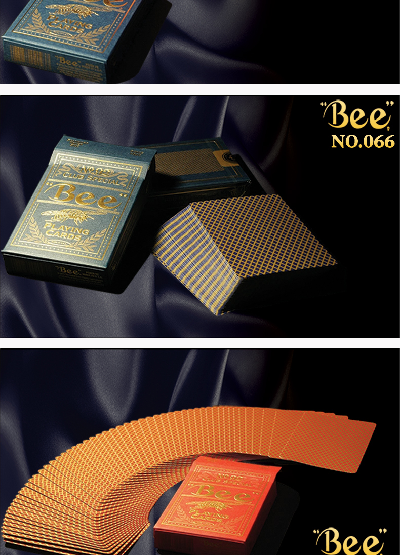 小蜜蜂扑克牌 金蜜蜂bee纸牌烫金收藏创意扑克 帝皇蜜蜂一副_ 6折现价