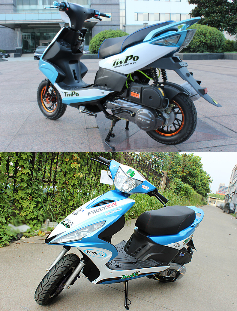 山哥鬼火战速八代125cc鬼火踏板摩托车可上牌踏板车燃油踏板车街车