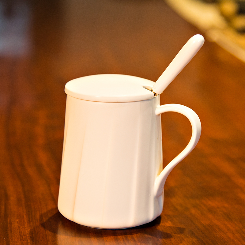 千度尚品 正品陶瓷杯 1314水杯 h2o咖啡杯 创意马克杯 情侣杯子对杯一