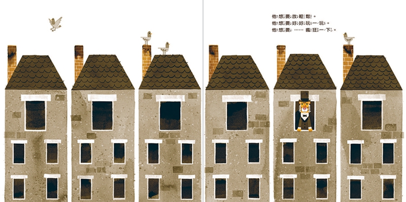 绘本馆 114:老虎先生 (精装) 台湾原版 peter brown 小天下绘本馆