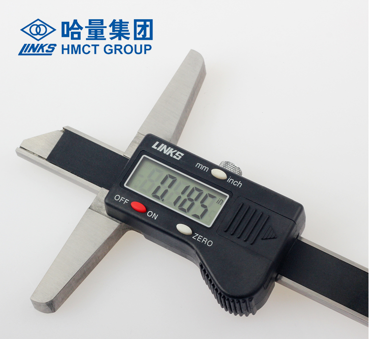 01哈尔滨电子深度游标卡尺 数显深度尺 0-1000mm【图片 价格 品牌