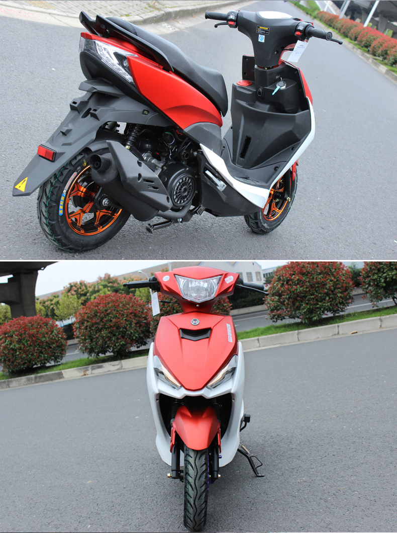 菲尔斯 鬼火三代战速踏板摩托车男女士踏板车125cc燃油助力代步摩托车