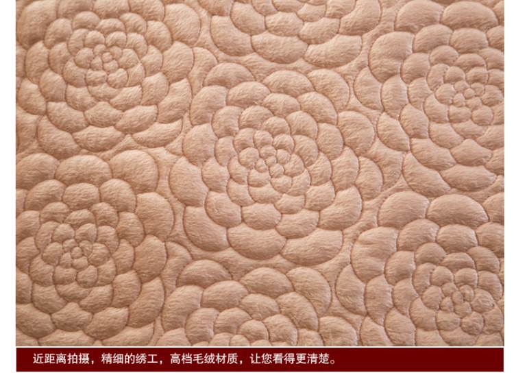
                                        梦飘飘生活家居馆短毛绒小图 短毛绒-咖啡 110cm*240cm                