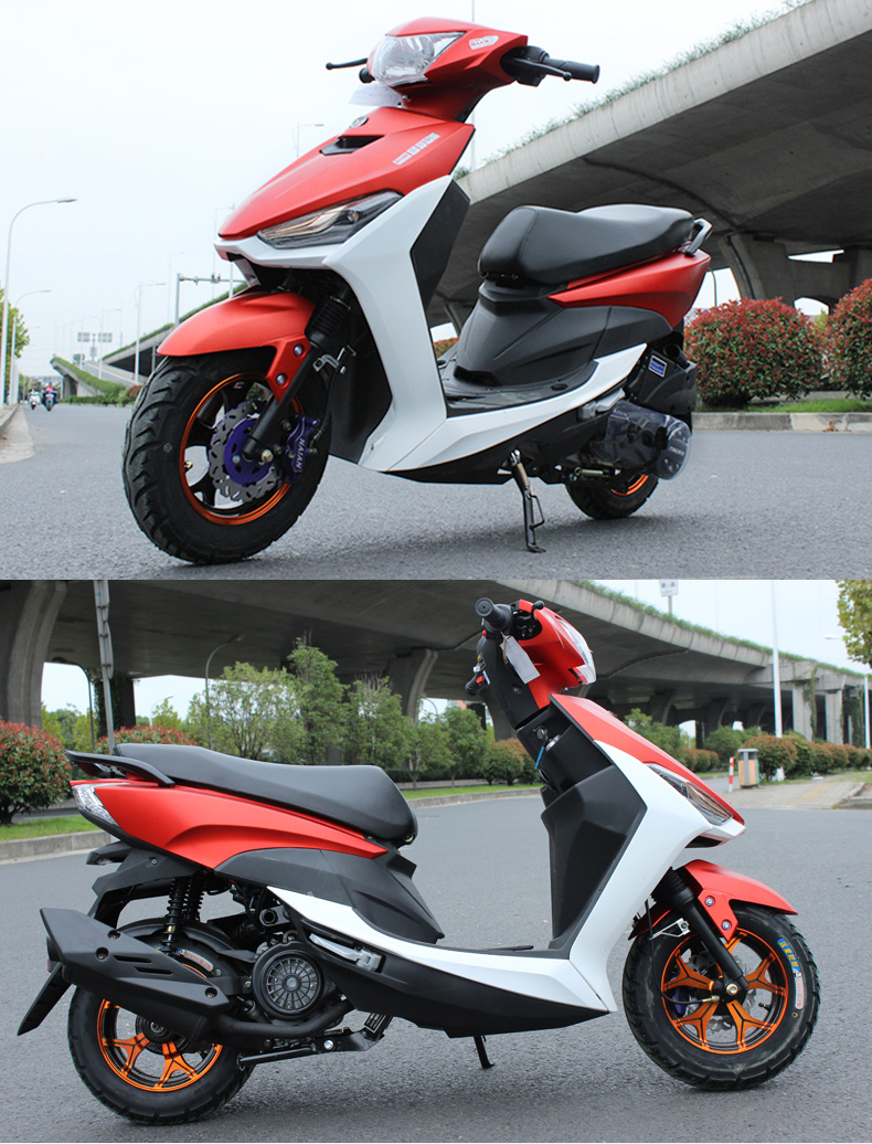 速崎125cc鬼火八代踏板摩托车踏板车燃油踏板车街车助力车摩托车跑车