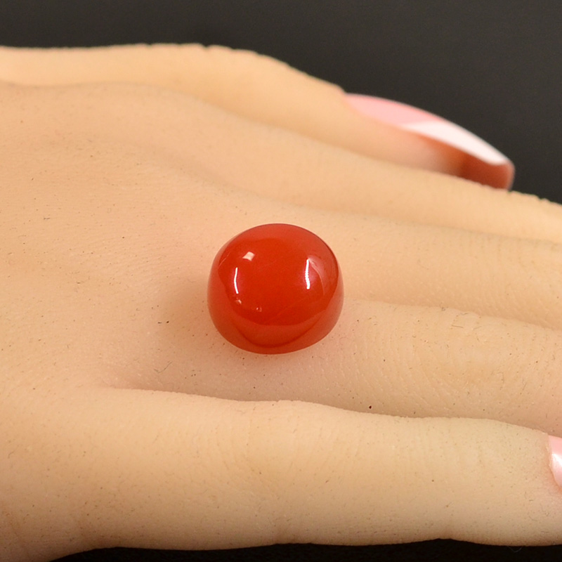 鸿木斋天然南红戒面 联合料樱桃红南红玛瑙吊坠孤品 1472.2n3369