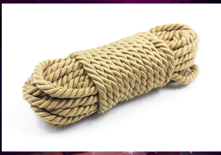 桃色缘 送绳艺教程可油浸麻绳乳房束缚绳sm棉绳下体捆绑绳 sm情趣用品