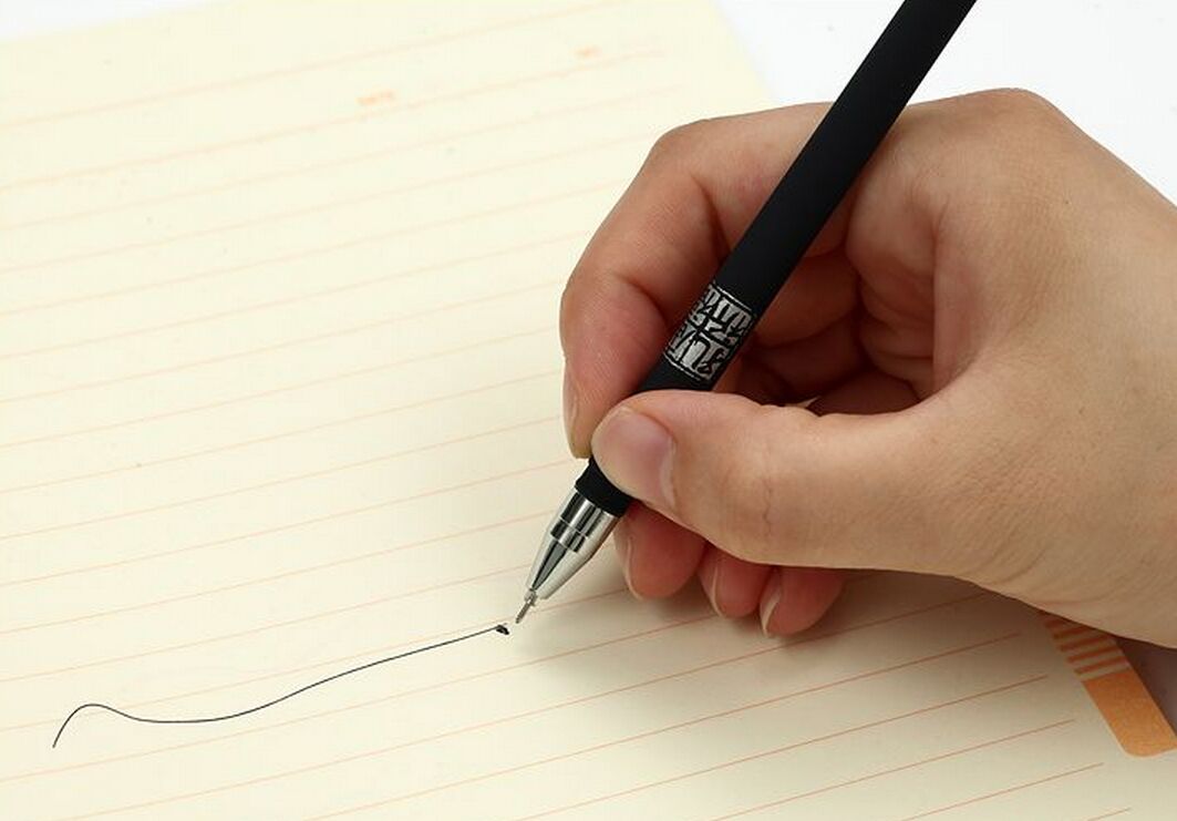 5mm孔庙祈福考试必备中性签字水笔agp17512黑色 黑色一盒12支装