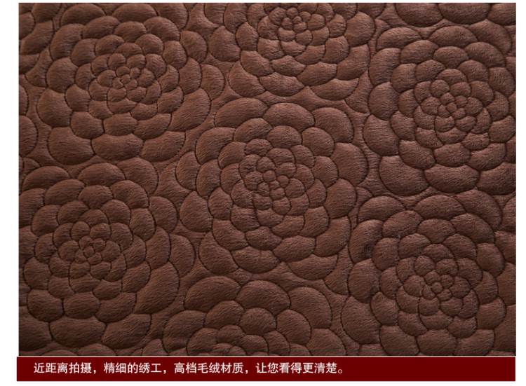 
                                        梦飘飘生活家居馆短毛绒小图 短毛绒-咖啡 110cm*240cm                