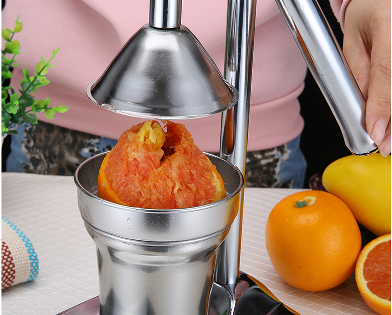 旺利达不锈钢手动榨汁机手摇家用橙子榨汁器橙汁水果压汁机柠檬榨汁器
