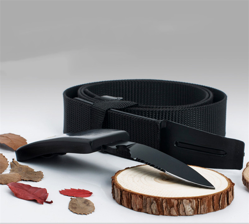 致观户外户外防身腰带刀皮带刀男士礼品野营刀户外登山求生工具黑色
