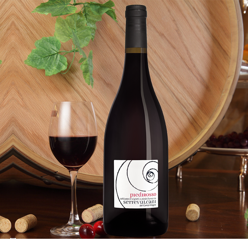 意大利原瓶进口 doc级皮耶洛索甘贝福莱格雷piedirosso苏马红葡萄酒