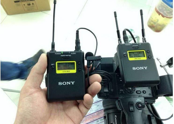 索尼sonyuwpd21领夹式无线麦克风小蜜蜂无线话筒35对35音频线