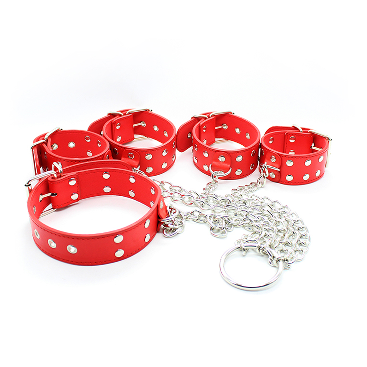 hottime束缚上身限制锁链项圈脚手铐sm情趣用品男女用器具夫妻激情