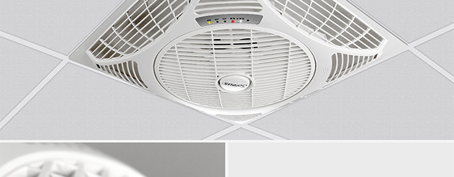 deville集成吊顶风扇吸顶式吹风扇厨房卫生间嵌入式遥控式负离子循环