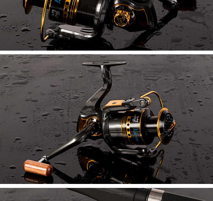 11轴鱼线轮全金属头纺车轮海竿轮渔具矶钓竿天域ty狼王正品渔轮 4000