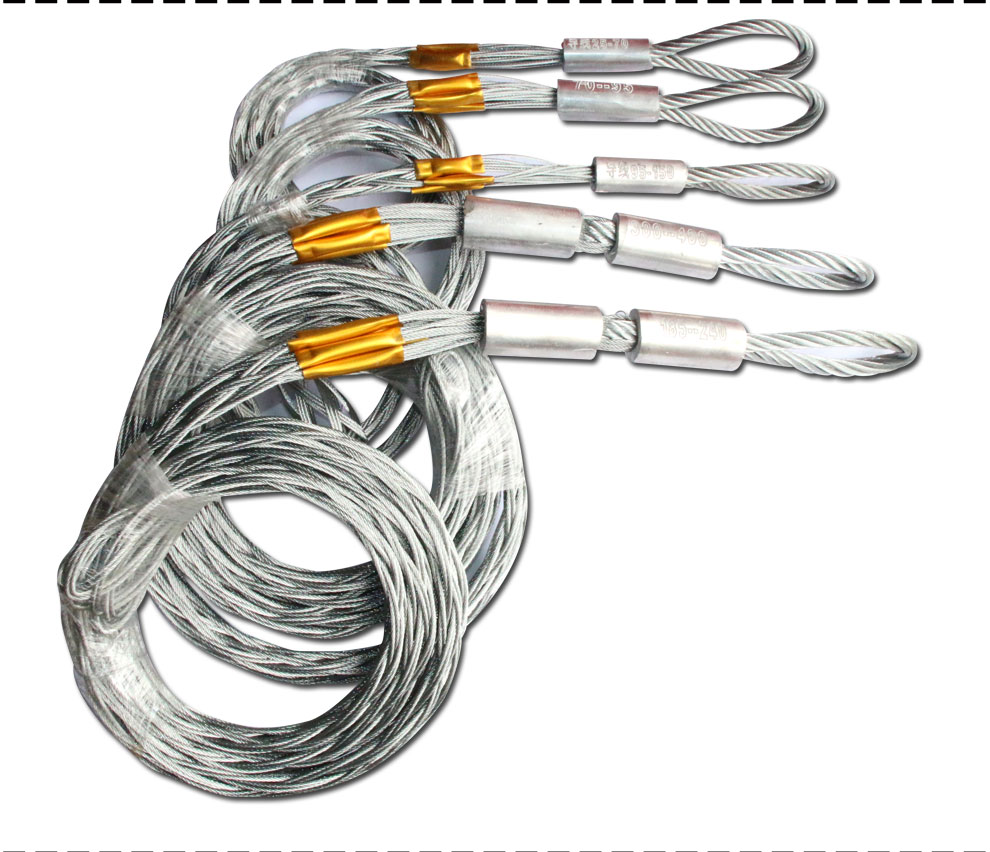 tybay电缆网套连接器猪笼套牵引钢丝中间网套拉线导线网套电力网套