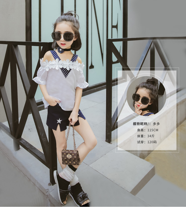 媛媛公主童裤2017新款女童夏季外穿短裤儿童热裤女大童休闲裤韩版