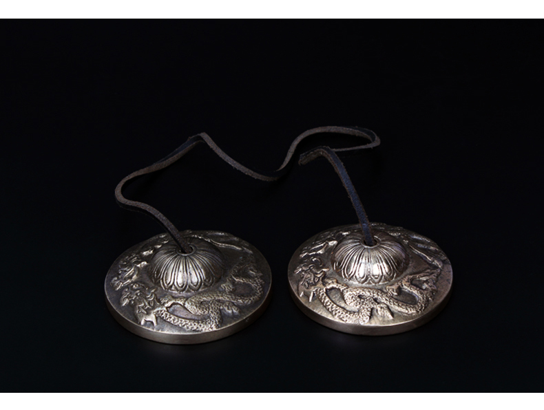 terre 碰铃打击乐器法铃碰钟撞铃手工青铜密宗法器叮铛 印度进口