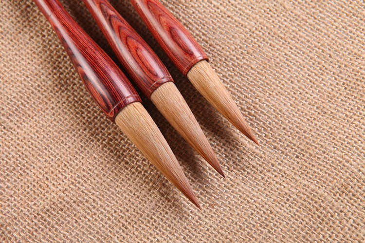 汝阳刘毛笔狼毫书法成人创作楷书精品礼盒懿熙雅三支文房四宝套装