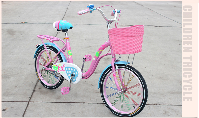 宝贝龙 儿童自行车学生单车女孩款8-12岁公主16寸20寸 紫色 16_ 6折