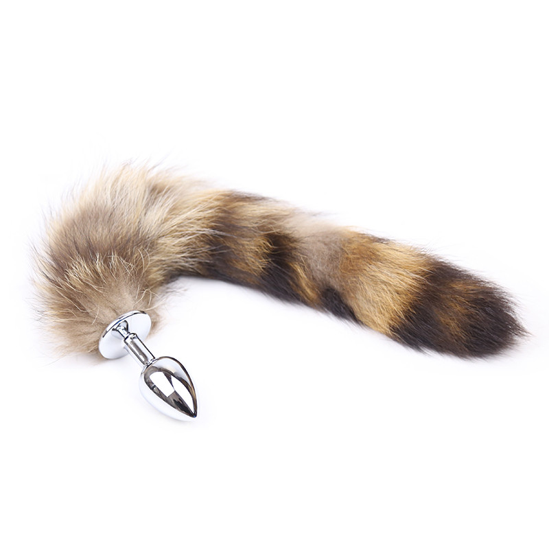 桃色缘 多款貂狐狸猫尾硅胶后庭菊花塞金属肛塞 sm情趣用品男女用器具