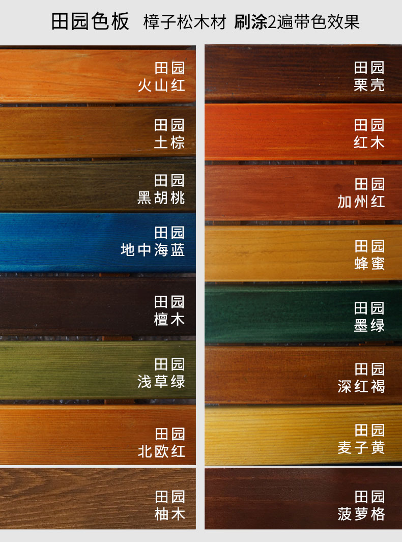 切瑞西防腐耐候木油木蜡油实木室内户外田园色浆多色可选菠萝格100ml