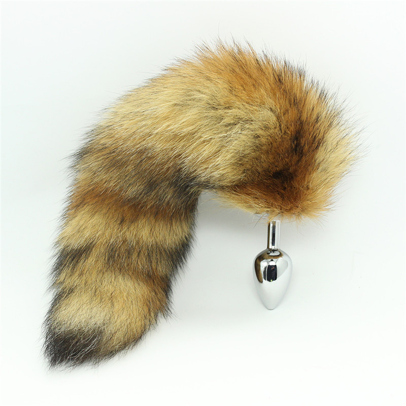 桃色缘 多款貂狐狸猫尾硅胶后庭菊花塞金属肛塞 sm情趣用品男女用器具