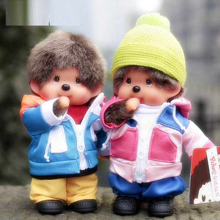 毛绒玩具 蒙奇奇情侣公仔 布娃娃玩偶 47 98 20厘米