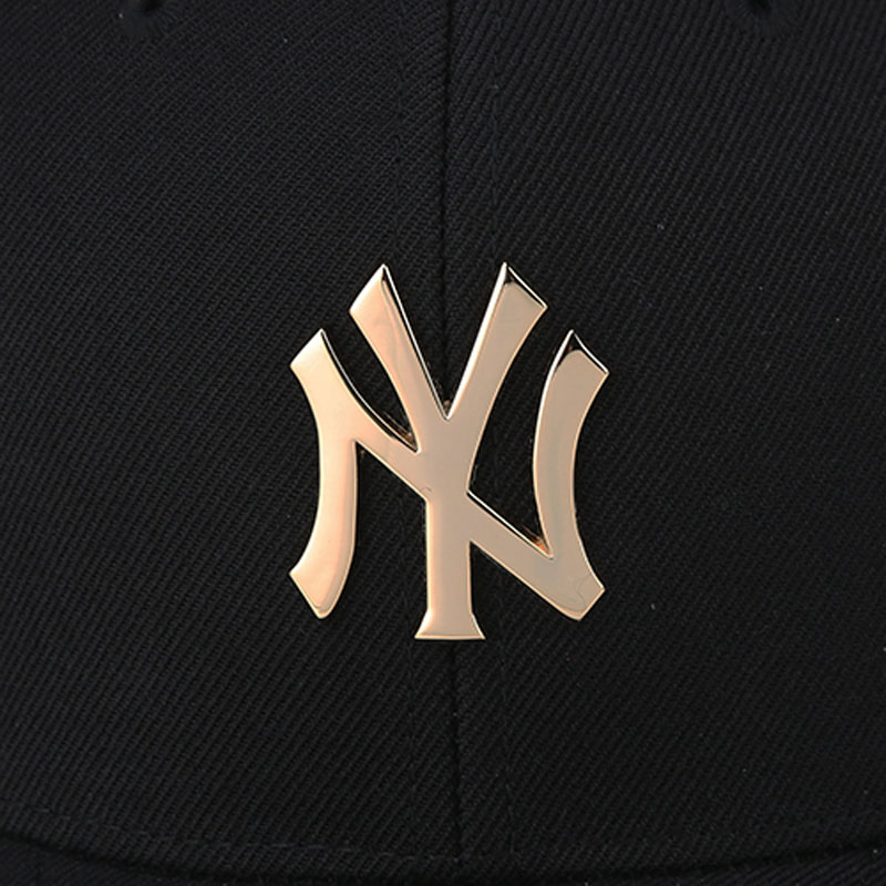 美职棒mlb棒球帽男 洋基队ny金属标弯檐可调节帽子女韩版潮鸭舌帽运动