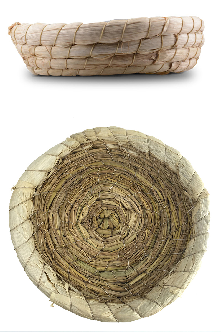 憨憨宠 草窝兔子兔窝 龙猫天竺鼠豚鼠荷兰猪草垫 鸟窝鸟巢鸽子窝 直径