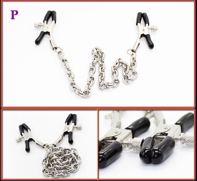 桃色缘 多款sm创意锁链乳房夹乳夹 sm情趣用品男女调情前戏挑逗成人