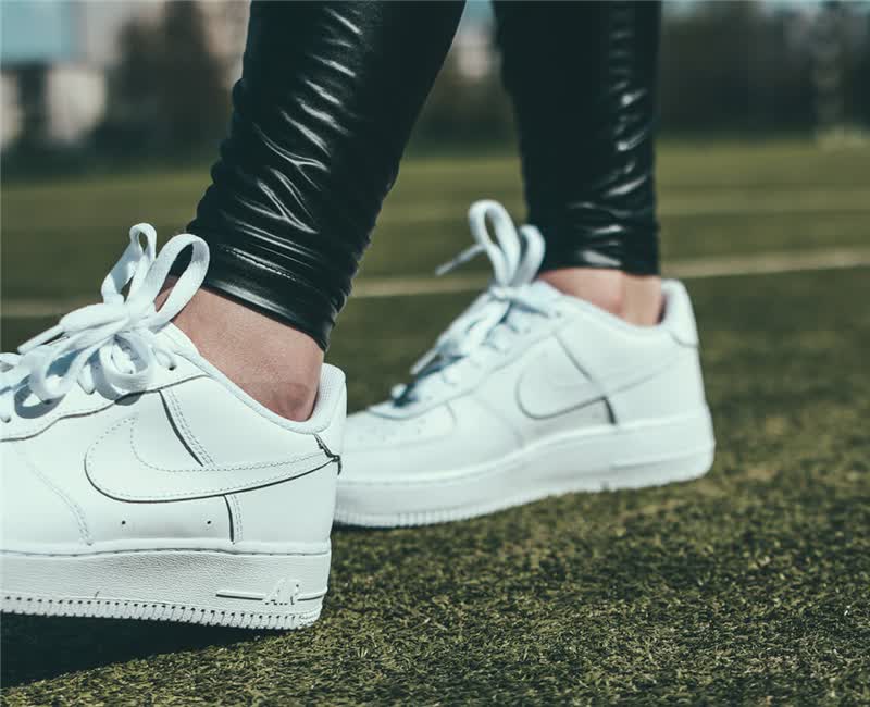 nike耐克 af1 女鞋 小白鞋 空军一号 纯白 休闲鞋 板鞋 运动鞋314192