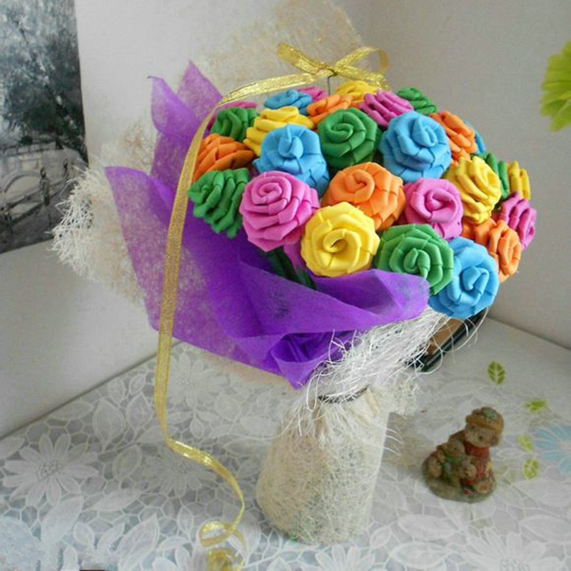 坤祥鼎盛5090cm大张海棉纸儿童彩色纸幼儿园泡沫纸彩纸玫瑰花diy手工