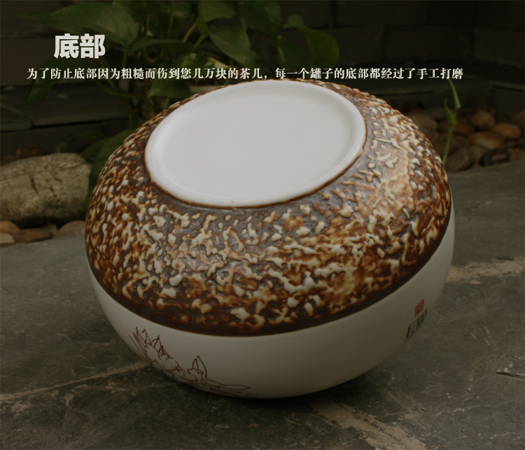 
                                        家茗茶具 精品礼盒手绘茶叶罐 储物罐 A-东之韵大号                