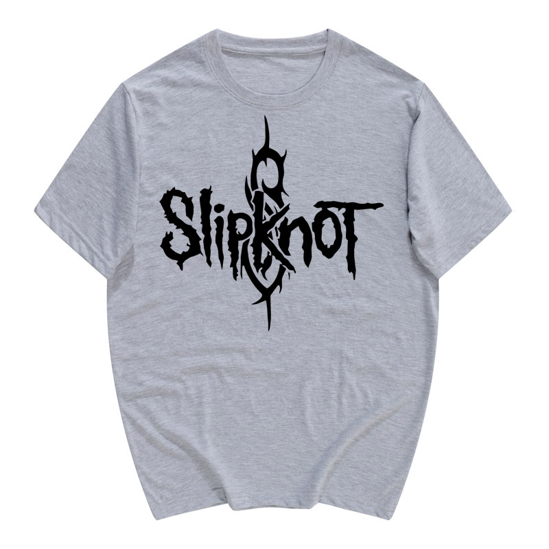 活结乐队t恤slipknotflames重金属摇滚音乐周边短袖t恤男士夏款天蓝色