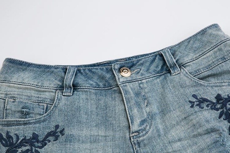 圣迪奥 sdeer 夏装新款女装自然毛边休闲短裤s16280930 灰钴蓝/74 s