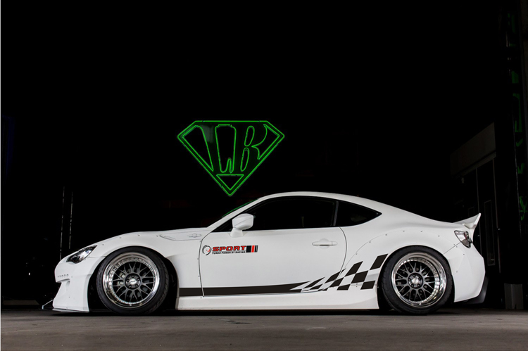 泰瑶 丰田86 gt 斯巴鲁brz sti 跑车 汽车贴纸 装饰改装车贴拉花 黑色