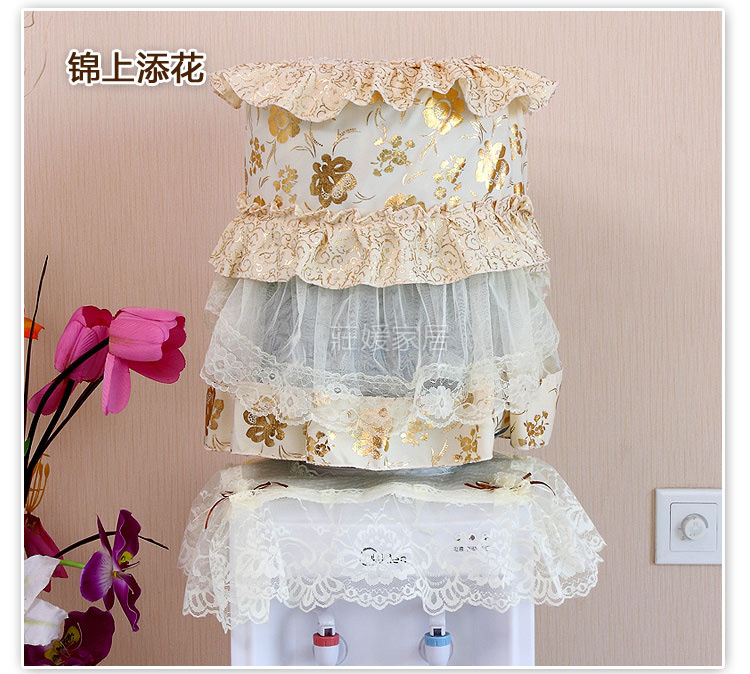 
                                        【初春特惠，2件8折】庄媛家居 饮水机罩  通用型 布艺 饮水桶防尘罩 条纹麋鹿 高34-35cm*直径28cm                