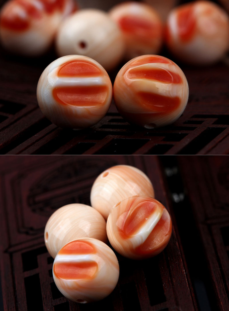 彩荷万宝螺圆珠diy时尚配饰星月金刚菩提配件饰品18mm