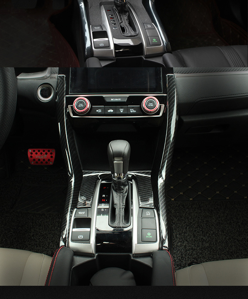 欧柏伦 专用十代思域档位贴亮片装饰亮条 本田新思域内饰改装排档饰条