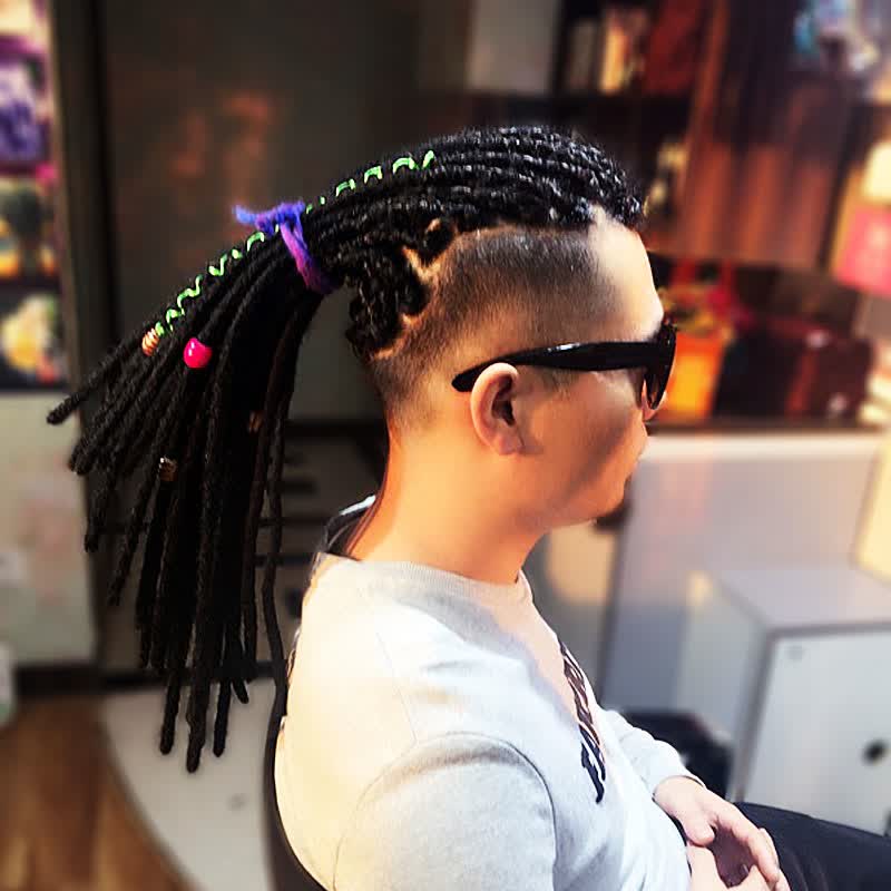 shangke 脏辫发绳假发辫子雷鬼藏辫男编发绳女彩色发带黑人彩绳编发