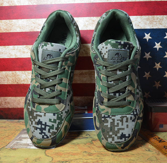 部队 军迷彩鞋男士林地数码鞋夏季 作训鞋 运动跑鞋