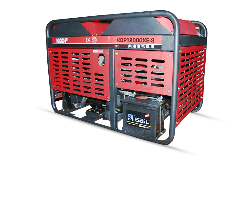koop科普10,12kw千瓦柴油发电机组开架水冷便携工地家庭小型柴油机 12