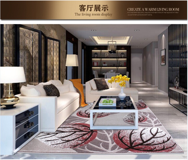 嘉德奥地毯 现代简约客厅茶几地毯沙发地毯 卧室地毯 手工剪花环保地毯 4076 160CM*230CM