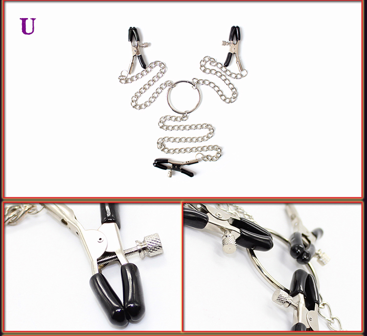 桃色缘 多款sm创意锁链乳房夹乳夹 sm情趣用品男女调情前戏挑逗成人