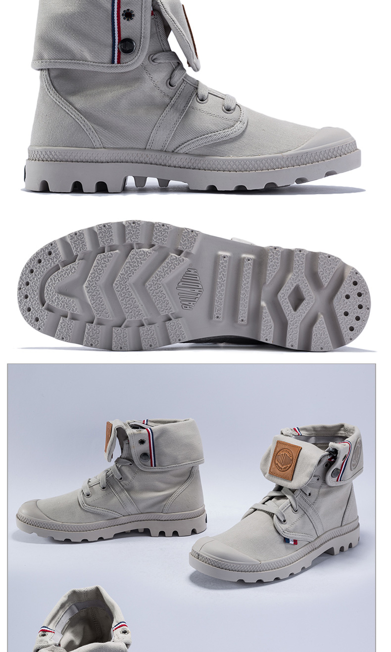 palladium帕拉丁高帮帆布鞋经典翻帮鞋潮牌工装靴百搭小白鞋潮鞋男ys