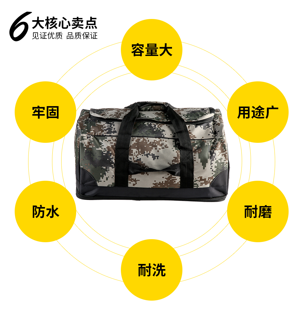 浩虎(haotiger) 浩虎 07前运袋前运包迷彩帆布防水手提包 林地数码_ 8